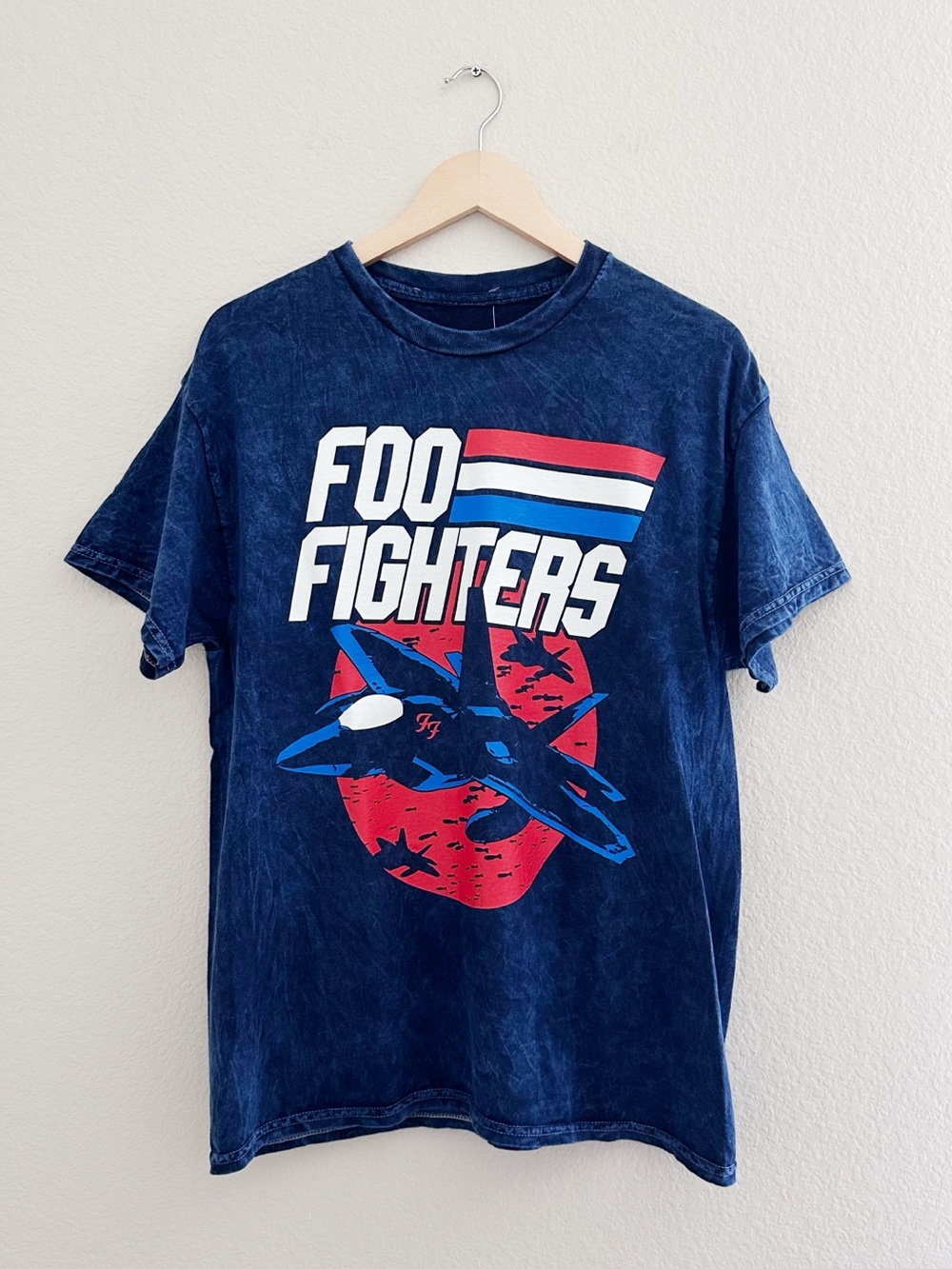NEW Foo Fighters Navy Short Sleeve Graphic Band Tee